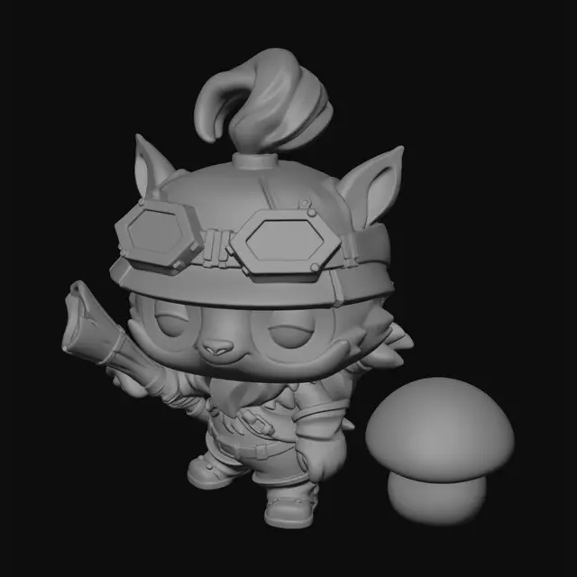 3D model for Goblin Ranger with Mushroom Companion