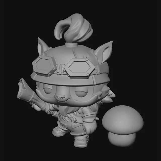 3D model for Goblin Ranger with Mushroom Companion