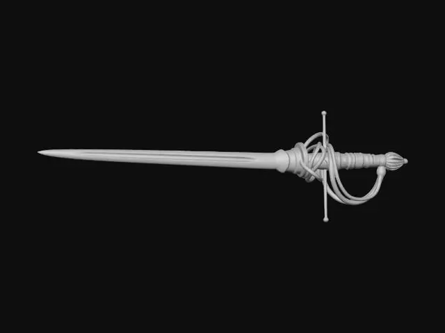 3D model for Ringed Hilt Dagger