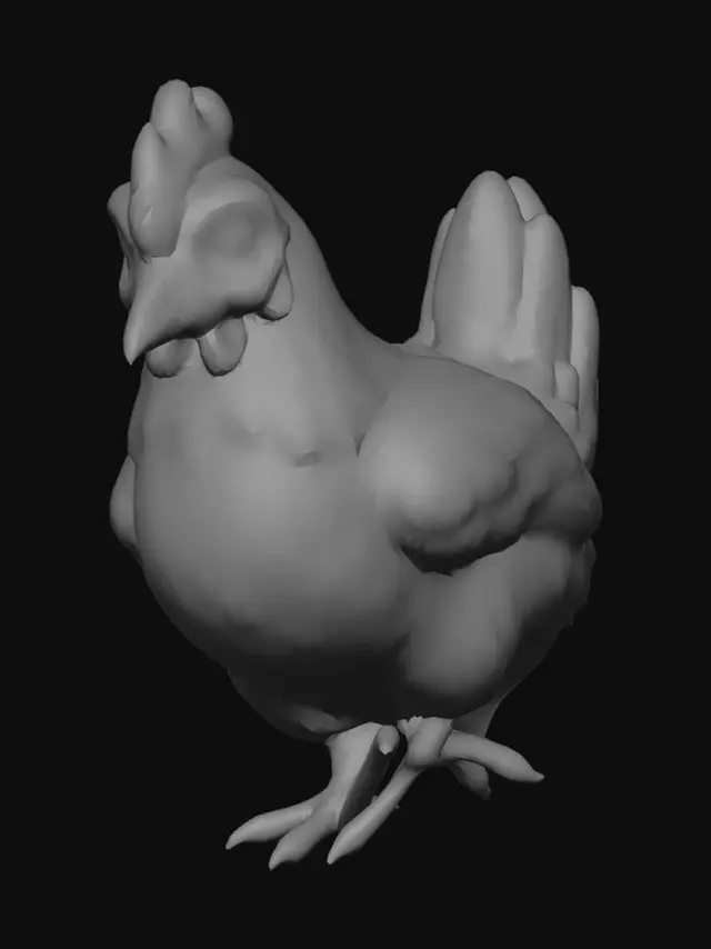 3D model for Rustic Brown Hen