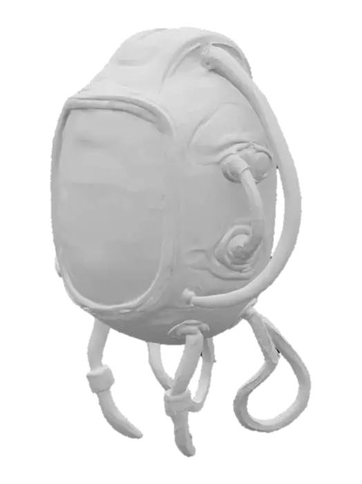 3D model for Neon Jellyfish Capsule