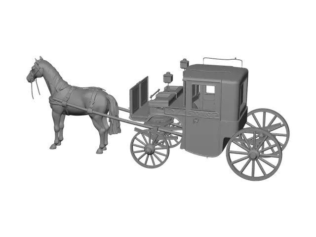 3D model for Fantasy Horsedrawn