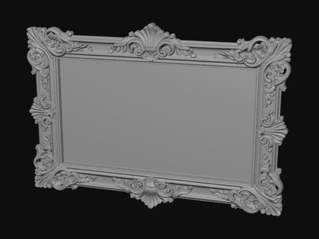 3D model for Gilded Rococo Frame