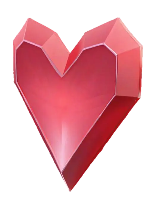 Heart Coin - Money 3D model, vytvořený pomocí AI