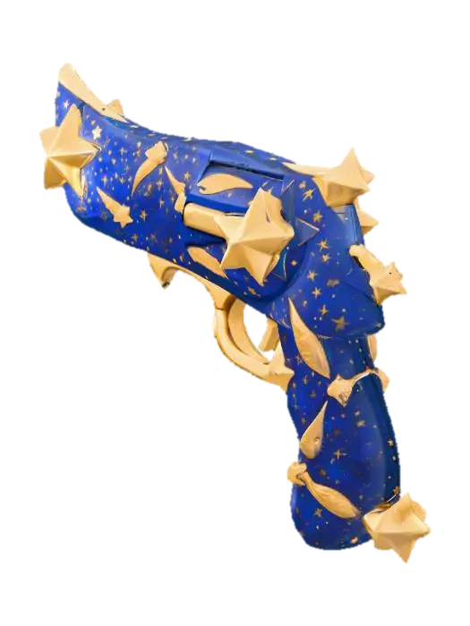 Constellation Gun 3D model, vytvořený pomocí AI