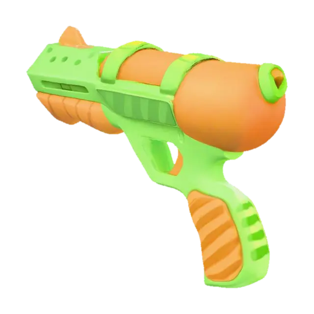Watergun - Splash 3D model, vytvořený pomocí AI