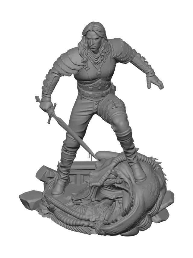 3D model for Stylized Geralt