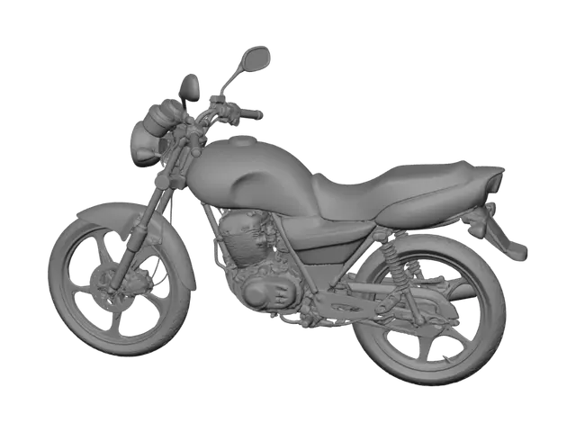 3D model for Suzuki EN125-2A Blue Motorcycle
