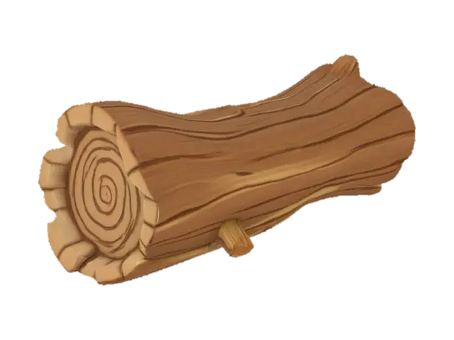 Wooden Spiral Log 3D model, vytvořený pomocí AI