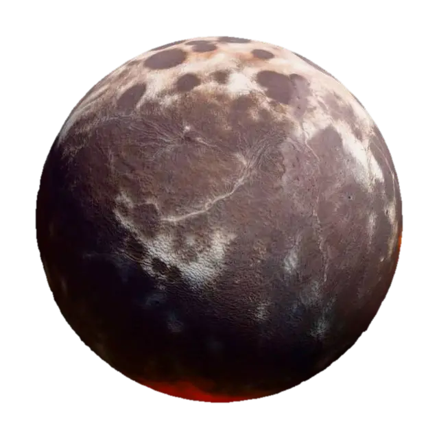 Lunar Glow 3D model, vytvořený pomocí AI