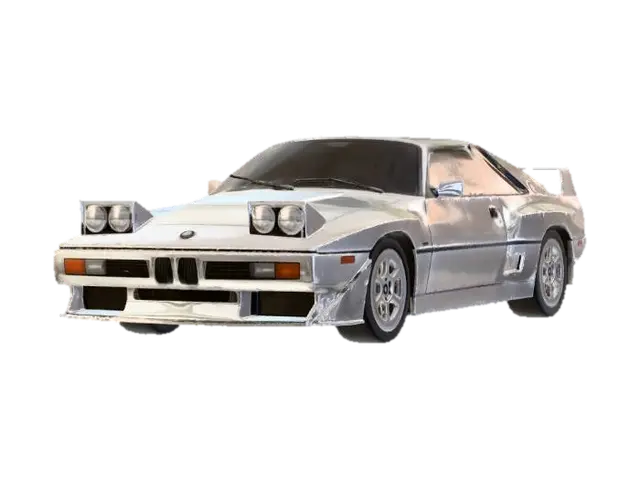 1980 super sport bmw 3D model, vytvořený pomocí AI