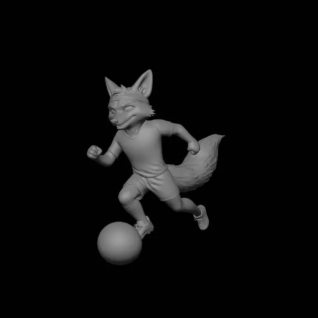 3D model for Argentine Fox on the Ball