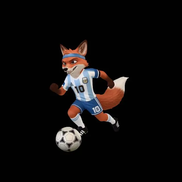 3D model for Argentine Fox on the Ball