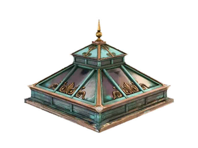 Ornate Skylight Design - Ceiling 3D model, vytvořený pomocí AI