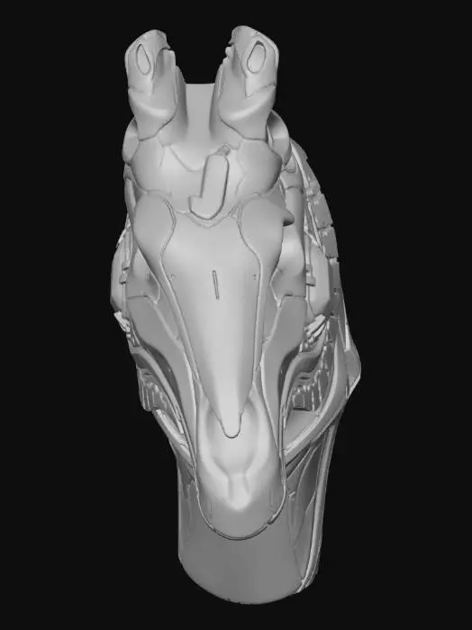 3D model for UV Seams (Marked Red)