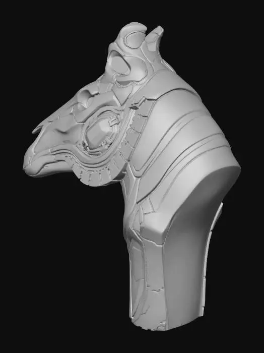 3D model for UV Seams (Marked Red)
