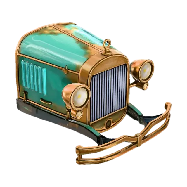 3D model for Vintage Car Front
