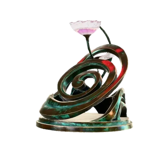 Spiral Serenity Lamp - Fade 3D model, vytvořený pomocí AI