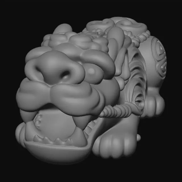 3D model for Lucky Dragon Charm