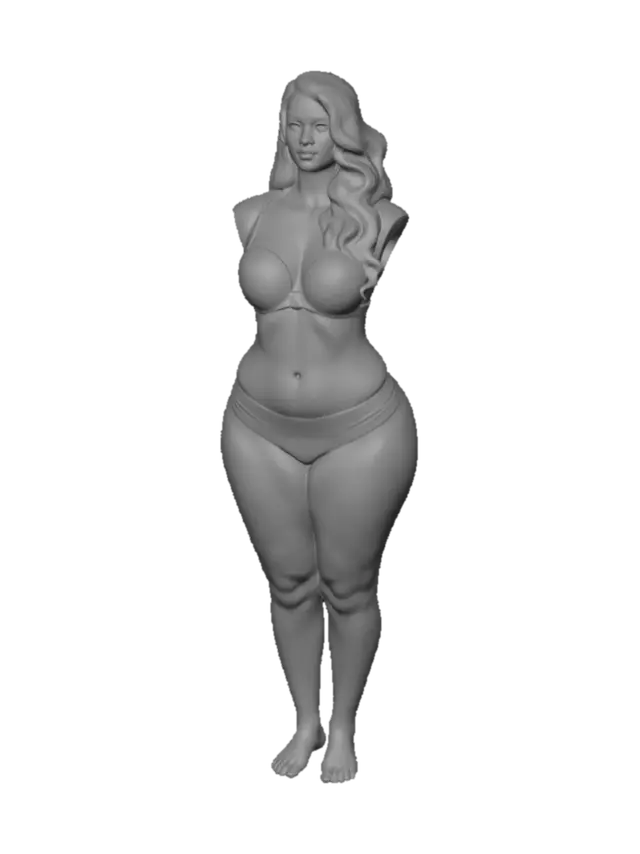 3D model for Angles in Black Lingerie