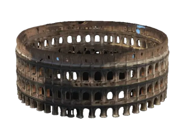 Ancient Rome, Colosseum - Tourist 3D model, vytvořený pomocí AI