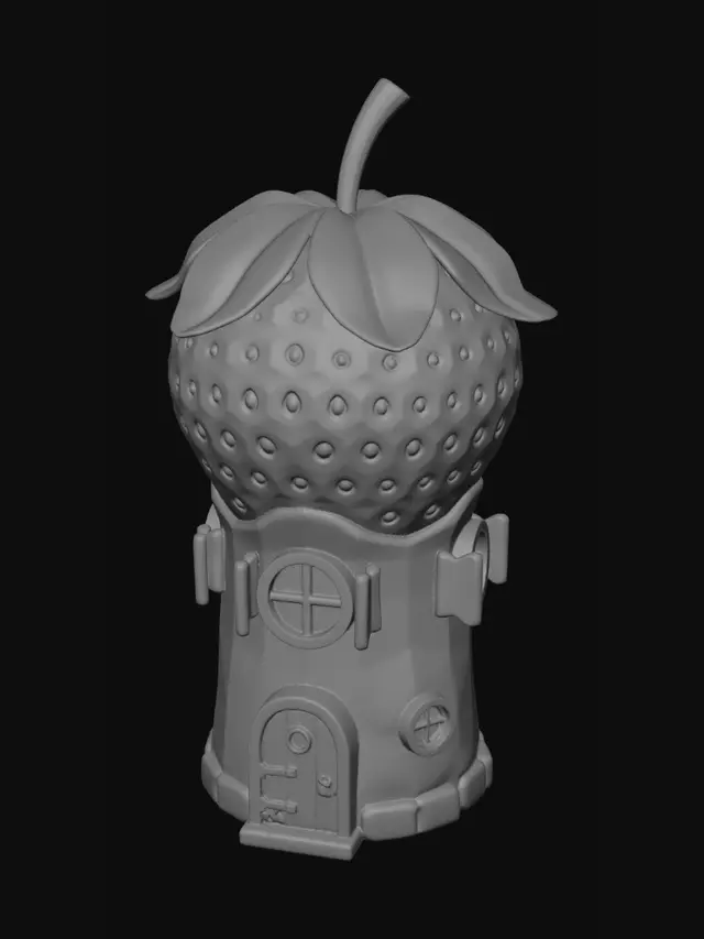 3D model for Strawberry Cottage