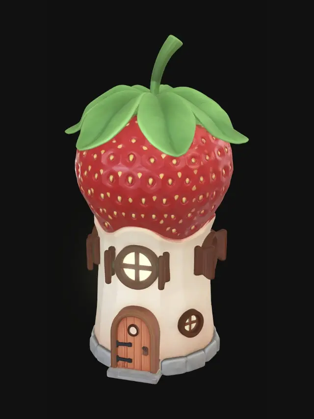 3D model for Strawberry Cottage