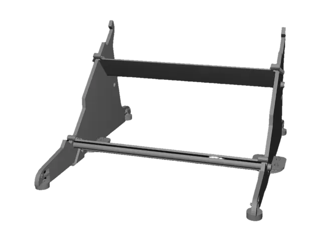 3D model for Mobile Triangular Metal Stand