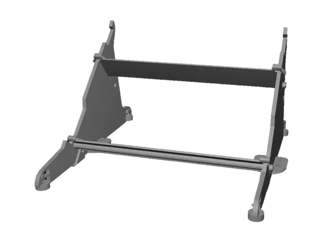 3D model for Mobile Triangular Metal Stand
