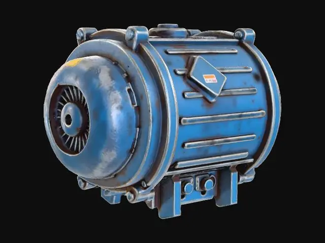 3D model for Rusty Industrial Generator