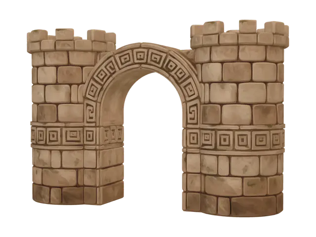 3D model for Stone Arch Gateway