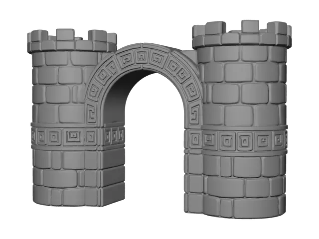 3D model for Stone Arch Gateway