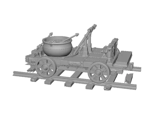 3D model for Railway Forge Cart