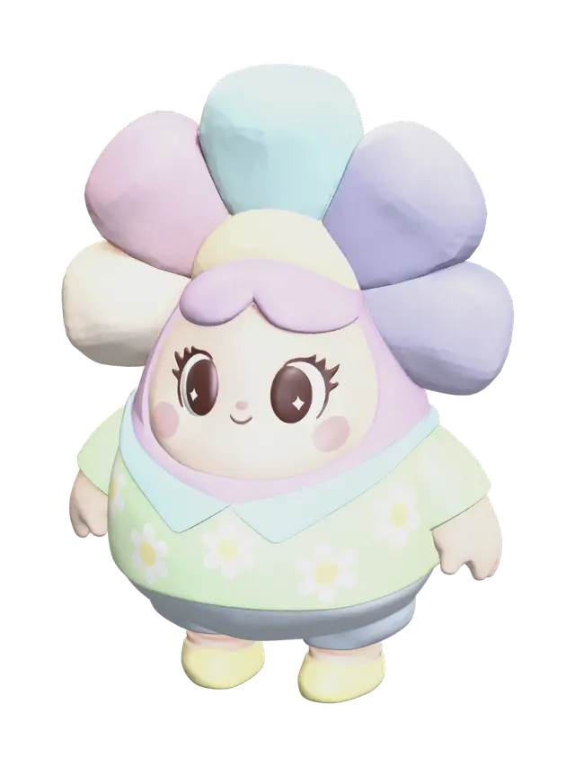3D model for Weathered Poppy Dandy'S World