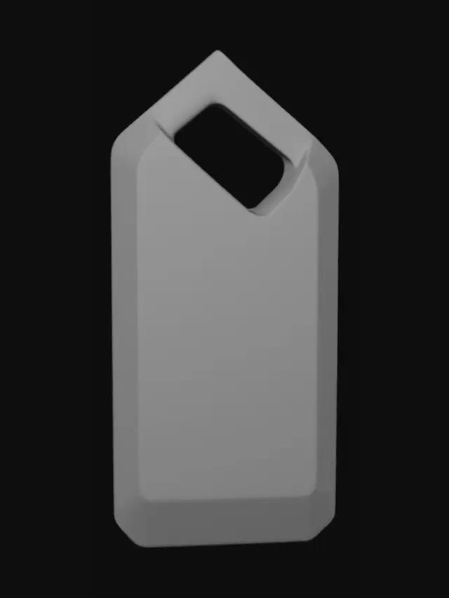 3D model for PDA Engraved Metal Tag