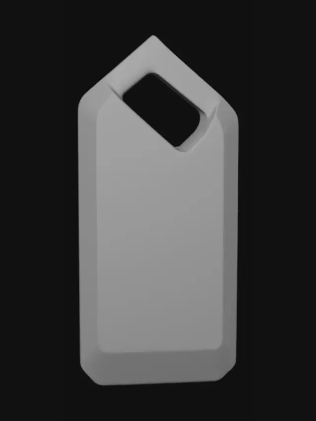 3D model for PDA Engraved Metal Tag