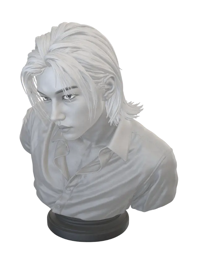 F.miao - Neutralexpression 3D model, vytvořený pomocí AI