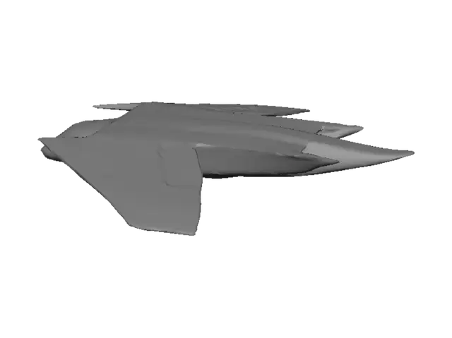 3D model for Azure Starfighter