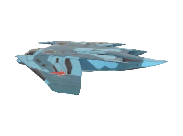 3D model for Azure Starfighter