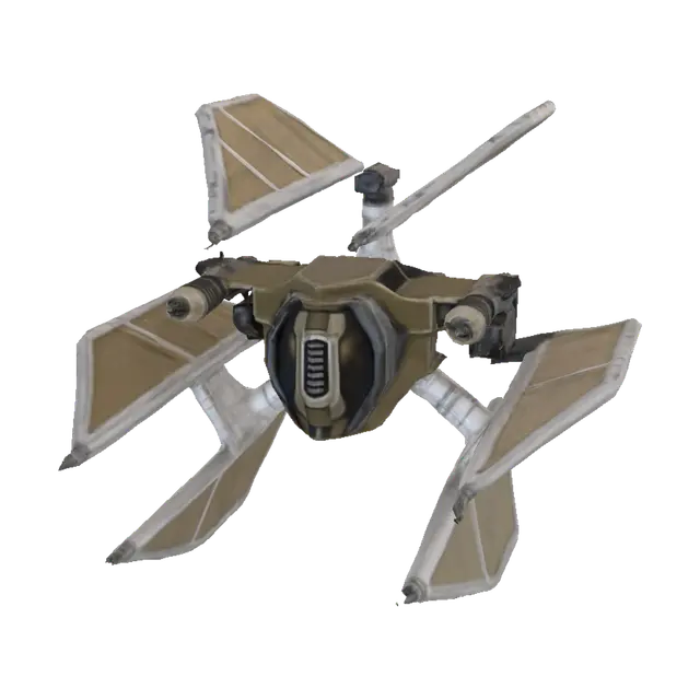 3D model for Quad-Wing Solar Starfighter