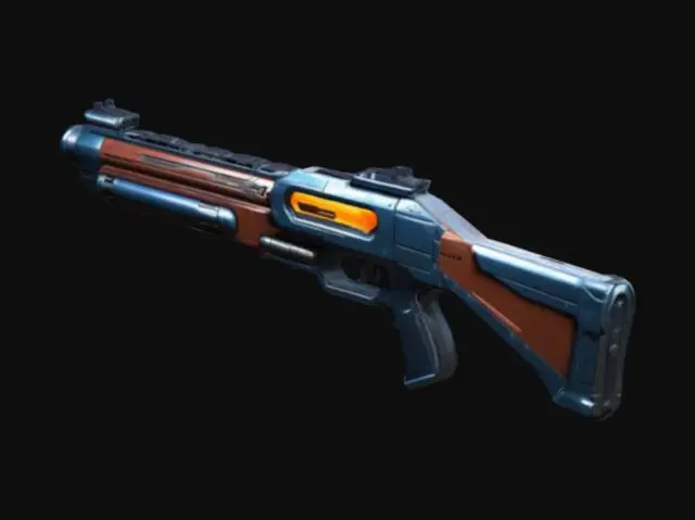 3D model for sci-fi shotgun