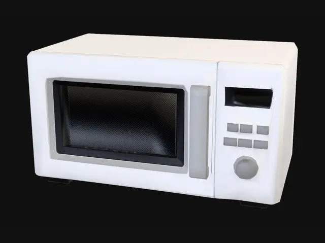 3D model for White Microwave Oven