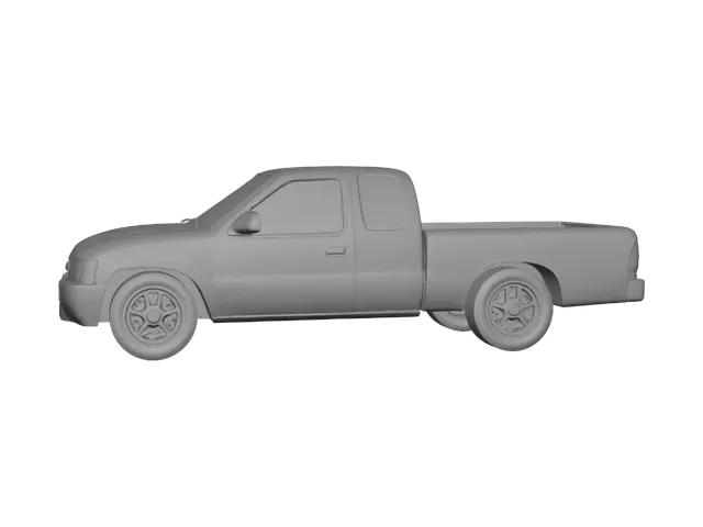 3D model for White pickup truck