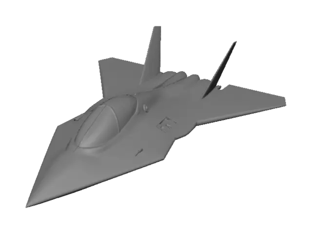 3D model for Ein Modellflugzeug mit stelth Eigenschaften
