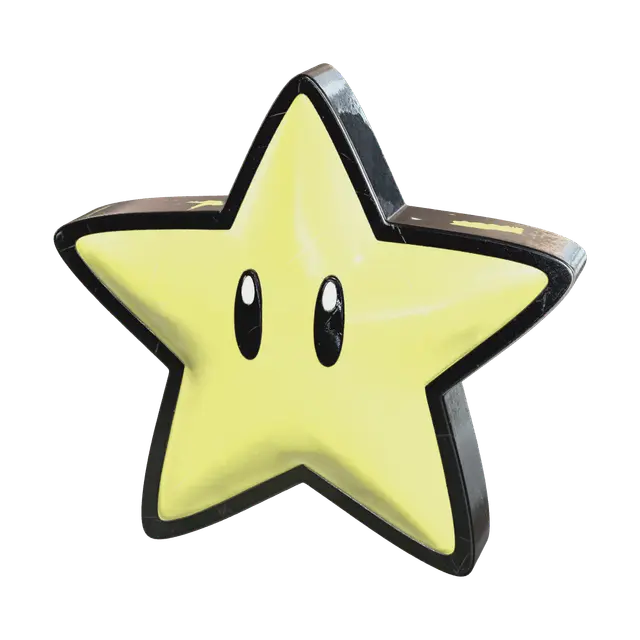 3D model for Stylized Mario Star