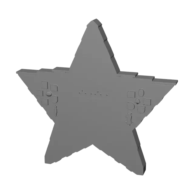 3D model for Low-Poly Mario Star
