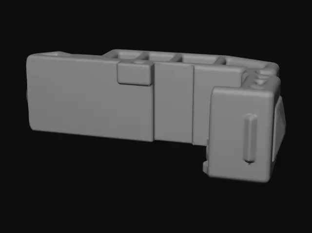 3D model for White plastic electrical connector