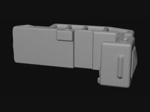 3D model for White plastic electrical connector