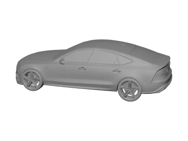 3D model for Two Black Audis