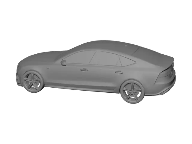 3D model for Two Black Audis